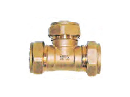 Pipe Connector - Tee 15mm Compression