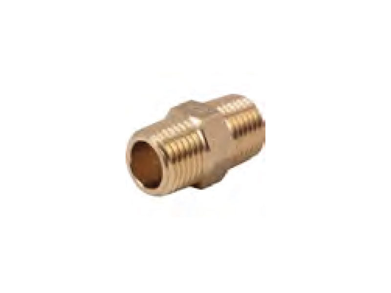 Nipple Brass Hexagon 1/2in MxM