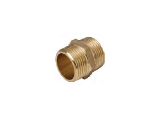 Nipple Brass Hexagon 3/4in MxM